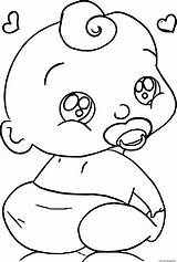 Coloring Baby Pages Boy Cartoon Face Cute Printable Colouring Boys Print Faces Wecoloringpage Popular sketch template