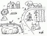 Farmyard sketch template