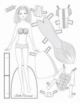 Paper Dolls Tale Fairy Fashions Color Doll Printable Clothing Choose Board Coloring Template Pages sketch template