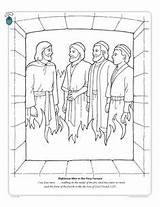 Furnace Lds Fiery Shadrach Meshach Abednego Printablecolouringpages sketch template