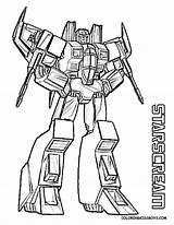 Pages Transformers Coloring Starscream Transformer Gif sketch template