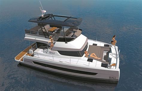 bali catamarans launches catspace motoryacht   feet power catamaran