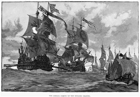 spanish armada  nthe armada coming   english channel defeat
