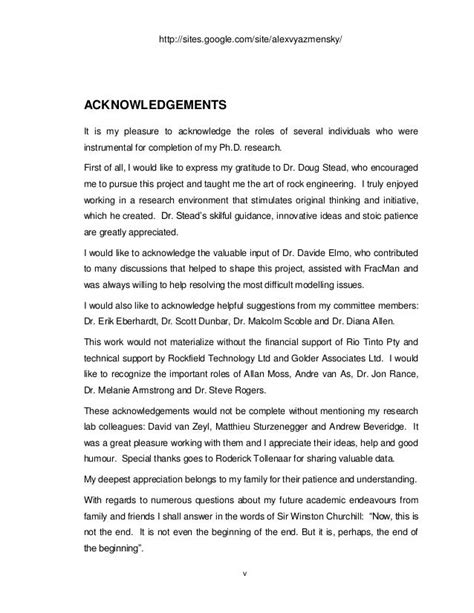 sample acknowledgement  thesis englshnit