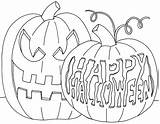 Halloween Coloring Pumpkin Happy Color Pages Jack Lantern Printable Tree Lanterns Print Drawing Scary October Pumpkins Yuccaflatsnm Getcolorings Pm Posted sketch template