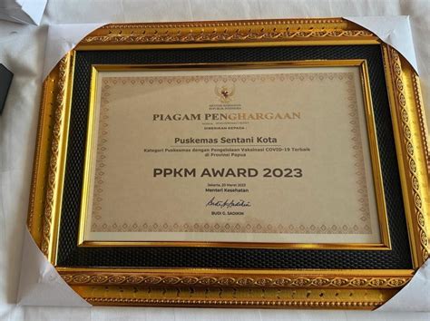 Puskesmas Sentani Raih Ppkm Award 2023 Dinas Kesehatan Kabupaten Jayapura