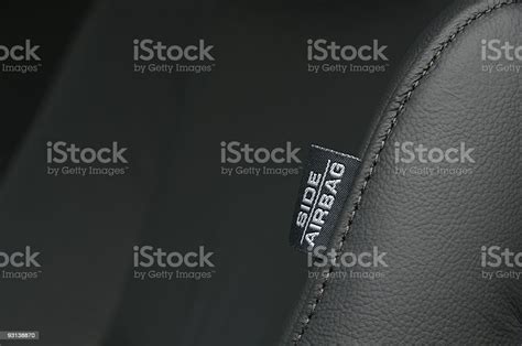 airbag label stock photo  image  airbag label leather istock