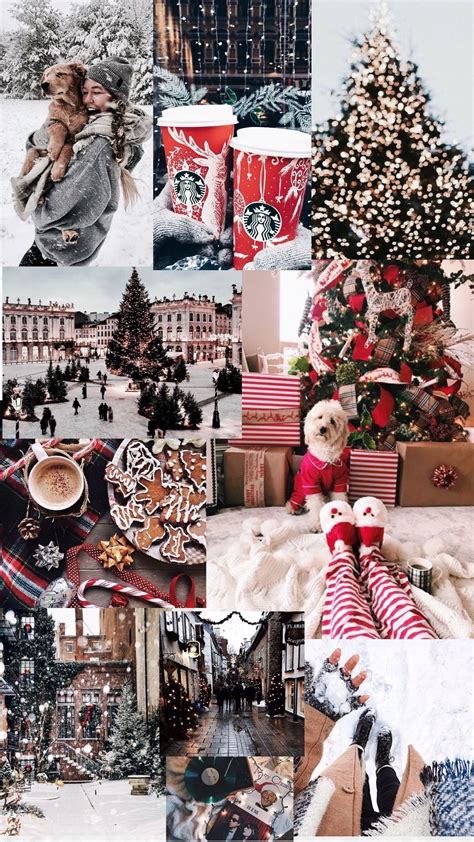 aesthetic christmas wallpaper collage caca doresde