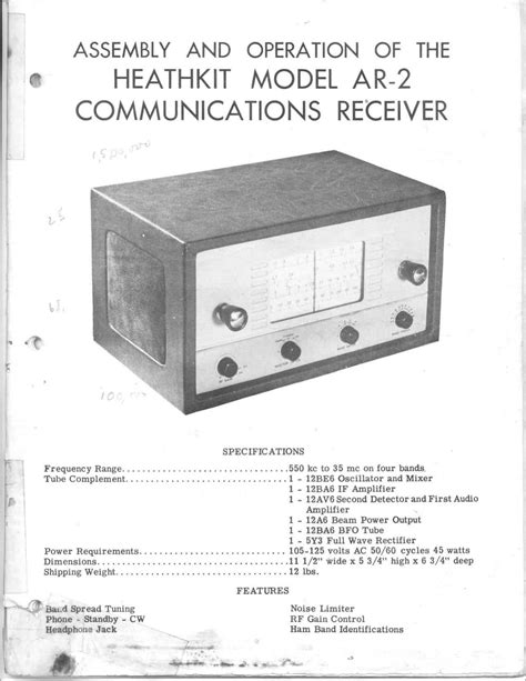 audio service manuals   heathkit ar  schematic