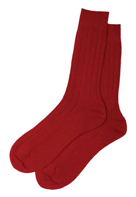 mens socks red