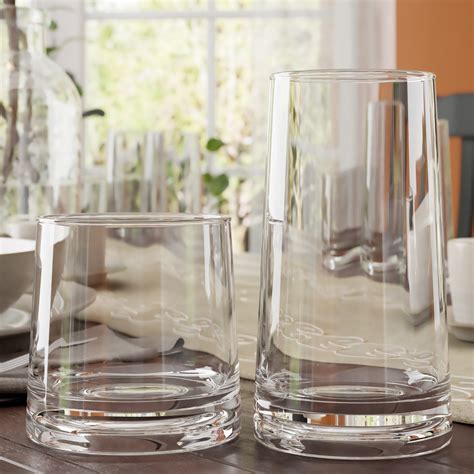 glassware drinkware tall highball glasses set   ultra fine crystal