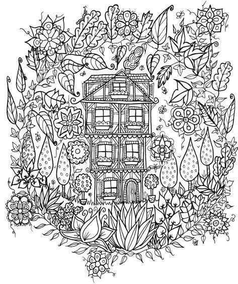 house   woods  welshpixie  deviantart coloring pages