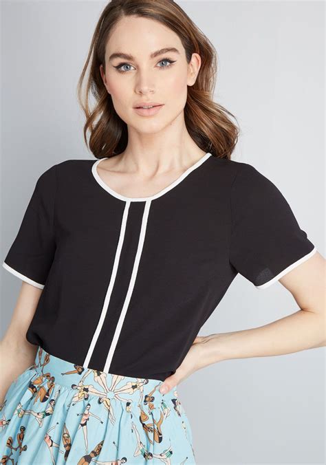 trimmed  perfection woven blouse cute blouses  work form