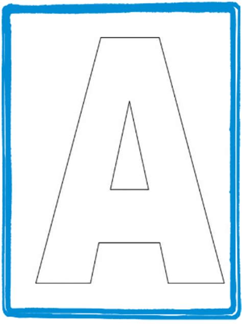 alphabet letter  template  kids preschool pinterest alphabet