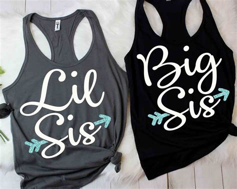 Big Sis Lil Sis Ts Big Sis Little Si Big Little Shirts Lil Sister