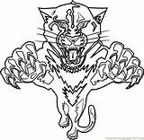 Coloring Panthers Nhl Icp Coloringpages101 sketch template