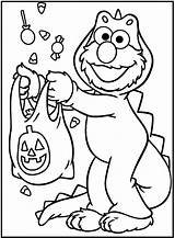 Coloring Pages Halloween Sesame Street Funny Kids Elmo Color Printable Print Cool Book Christmas Getcolorings sketch template