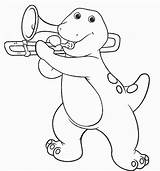 Barney Coloring Friends Pages Comments Library Clipart Coloringhome sketch template