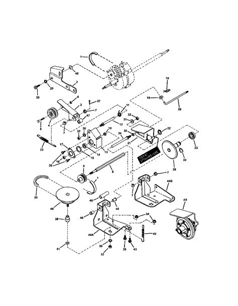 drive system  propelled diagram parts list  model pbve snapper parts walk