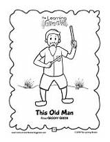 Old Man Below Print Click Coloring sketch template