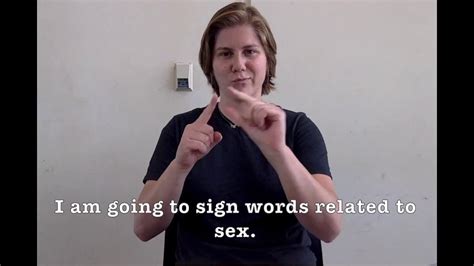 Asl Sex Reproduction Signs Youtube