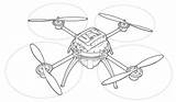 Drones Droni Robot sketch template