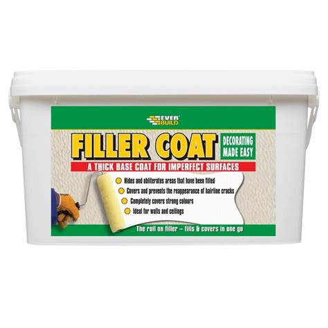 everbuild filler coat paint  litre fillercoat fillcoat sealants