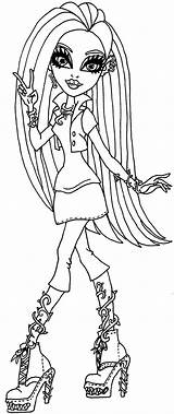 Coloring Pages High Monster Venus Moster Girls Img14 Via Deviantart sketch template