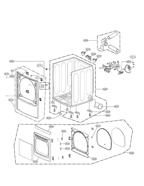 lg dle4870w dryer parts sears partsdirect