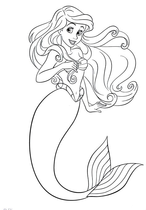 walt disney coloring pages princess ariel walt disney characters