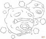 Pokemon Weezing Coloring Pages Printable Lineart Gerbil Lilly Print Color Drawing Deviantart sketch template