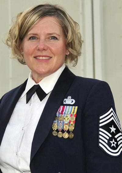 Air Forces Only Female Deployed Command Chief Credits Past Experience