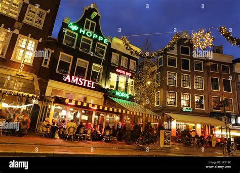 cafe hoppe  bar  spui  central amsterdam  netherlands stock photo  alamy