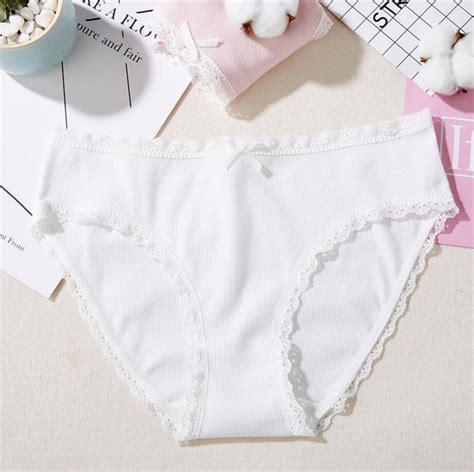 new simple japanese women panties lace cotton underwear lady s mid