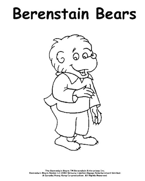 berenstain bears coloring pages