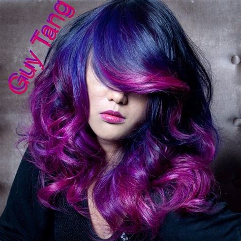 Guy Tang Hair Artist Purple Magenta Ombre Balayage
