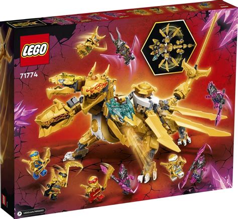 lego ninjago lloyds golden ultra dragon  pieces