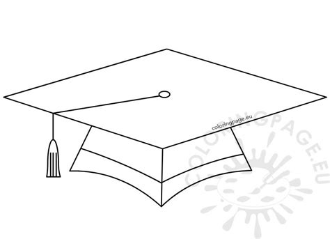 graduation cap cutout template