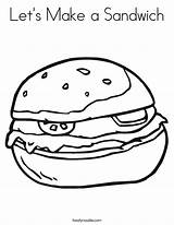 Coloring Sandwich Make Let Hamburger Built California Usa Lets sketch template
