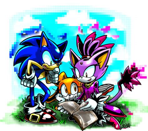 Sonic And Blaze ♥surprise By Zenitsaga On Deviantart In 2020 Sonic