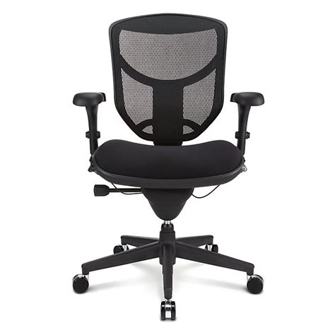 Workpro Quantum 9000 Series Ergonomic Mid Back Mesh Fabric Chair Black