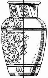 Urns Urn Clipart Modern Cliparts Clip Technology Library Clipground Faience sketch template