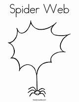 Spider Web Coloring Blank Twistynoodle Color Outline Pages Printable Halloween Favorites Login Add Noodle sketch template