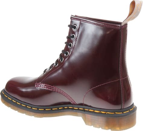 dr martens  vegan cherry red oxford rub   casual boots humphries shoes