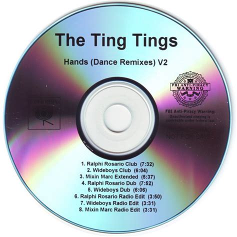 ting tings hands dance remixes   cdr discogs