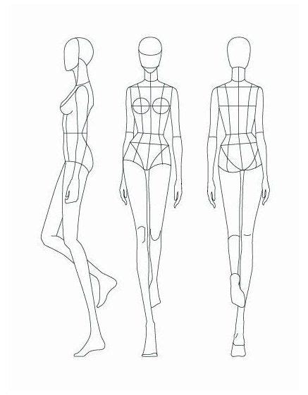 mannequin template  fashion design fashion figure templates
