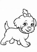 Coloring Pages Baby Puppy Cute Quality High sketch template