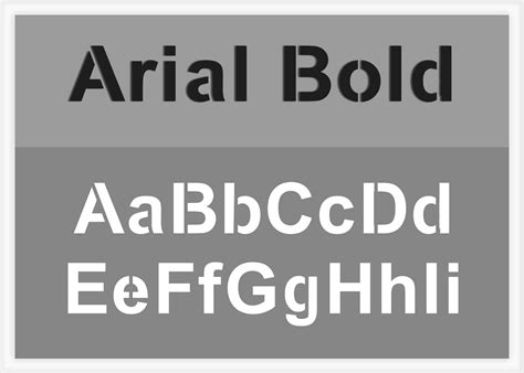 arial bold font alphabet stencil letter stencils stencils