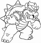 Bowser Coloring Pages Drawing Super Dry Mario Kids Printable Color Sheets Monster Print Book Board Colorings Cartoon King Choose Lucy sketch template