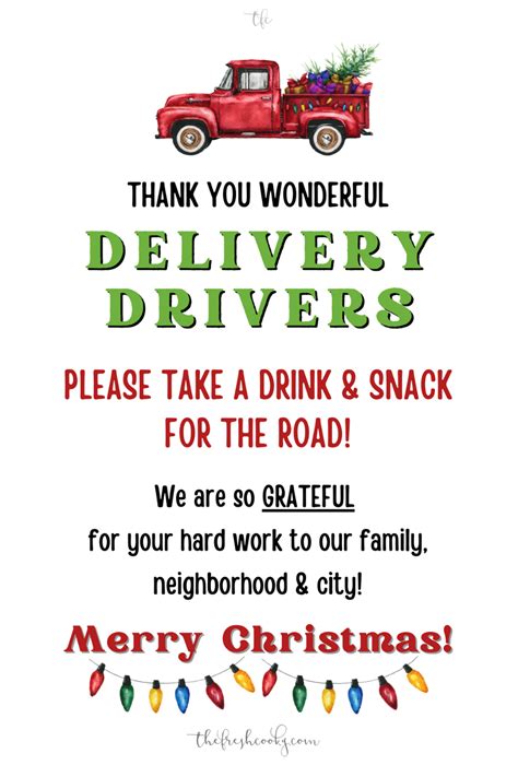 delivery drivers sign printable  printable word searches